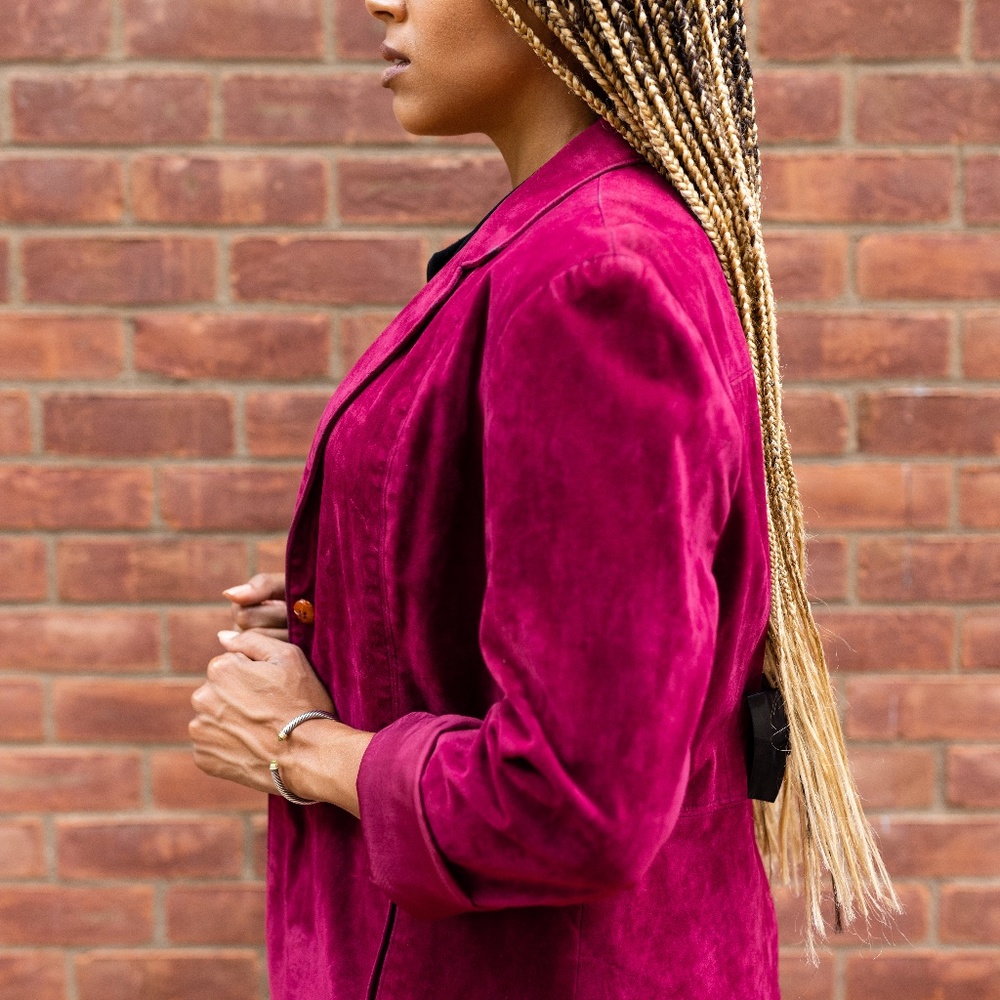 White Stag Velvet Cherry Blazer